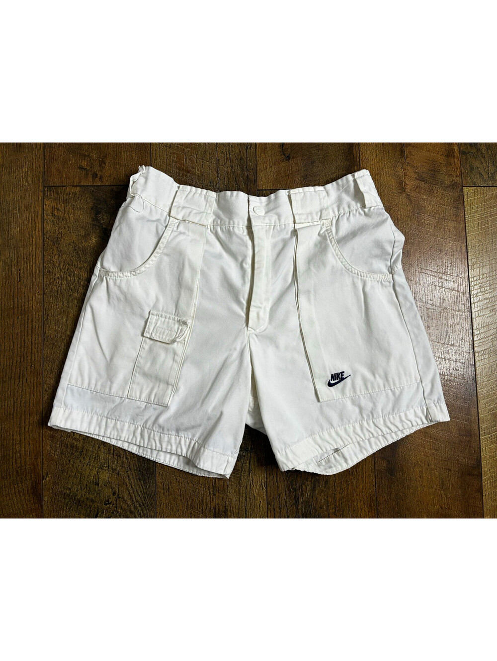 Vintage Nike Dept of Nike Archives 1987 Reissue Cargo Shorts White Men’s Size S